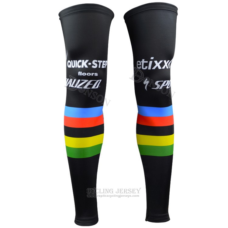 2015 Etixx Quick Step Leg Warmer Cycling Black